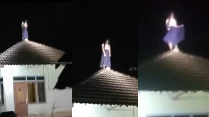 Diduga Kesurupan, Wanita di Pulau Bawean Menari di Atap Rumah