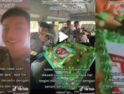 Viral Oknum Polisi Jilat Kue Buat HUT TNI