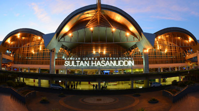 Bandara Sultan Hasanuddin di Makassar.