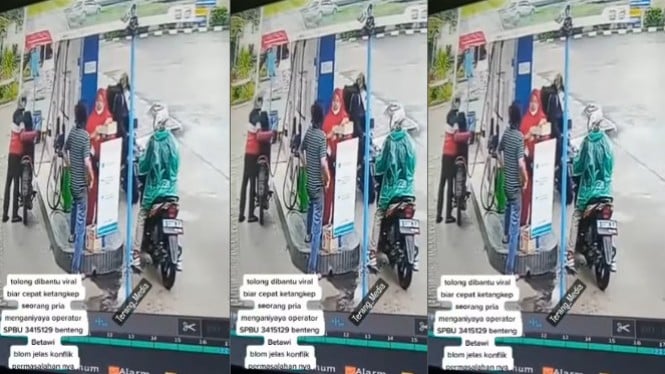Viral Petugas SPBU di Tangerang Dipukul Pengendara Motor