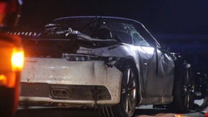 Viral Mobil Porsche Melaju dengan Kondisi Pengemudi Tewas Tanpa Kepala