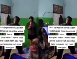 Viral ‘Video’ Wanita Labrak Pria bareng Selingkuhan di Kamar