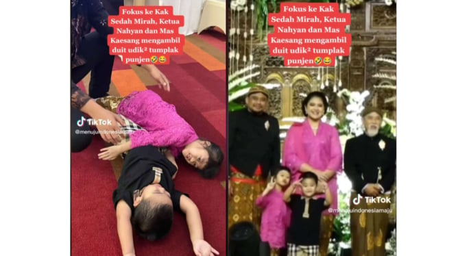 Viral Aksi Kocak Anak Bobby Nasution di Pernikahan Kaesang Pangarep dan Erina