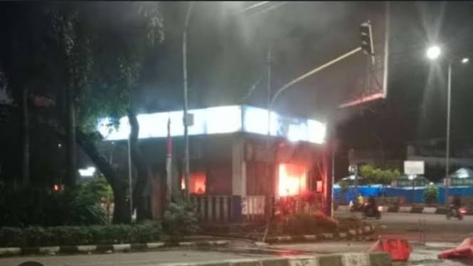 Sejumlah fasilitas polisi di Makassar dirusak OTK