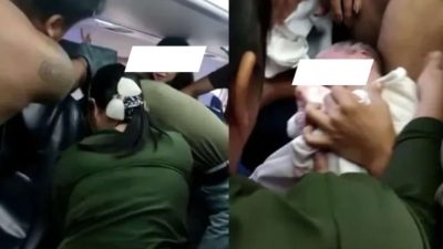 Viral Seorang Ibu Lahirkan Anak di Pesawat 20 Menit Setelah Lepas Landas